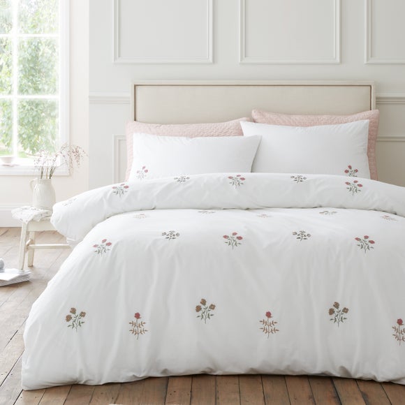 Bianca Fine Linens Adeline Floral 100% Cotton Duvet Cover & Pillowcase Set