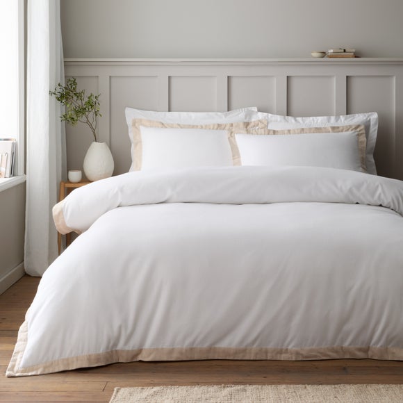 Bianca Fine Linens Tailored 100% Brushed Cotton Duvet Cover & Pillowcase Set