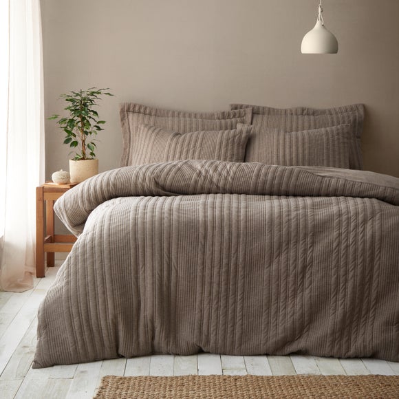 Pineapple Elephant Tamba Jersey Stripe Duvet Cover and Pillowcase Set