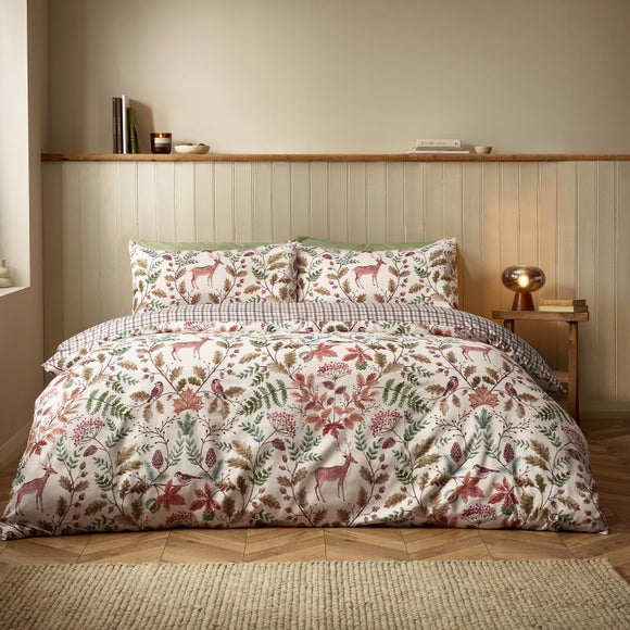 Catherine Lansfield Woodland Stag Duvet Cover & Pillowcase Set