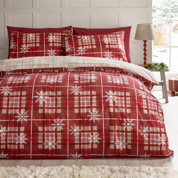 View Catherine Lansfield Christmas Scandi Check Polycotton Duvet Cover & Pillowcase Set View Catherine Lansfield Christmas Scandi Check Polycotton Duvet Cover & Pillowcase Set