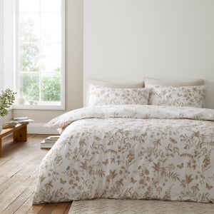 Bianca Thea Floral 200 Thread Count 100 Cotton Duvet Cover & Pillowcase Set