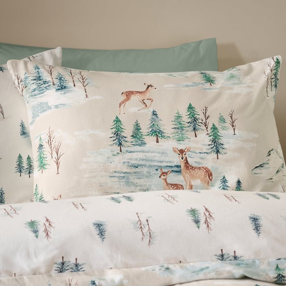 Photo 4 of Catherine Lansfield Christmas Deer 100 Brushed Cotton Duvet Cover & Pillowcase Set Photo 4 of Catherine Lansfield Christmas Deer 100 Brushed Cotton Duvet Cover & Pillowcase Set