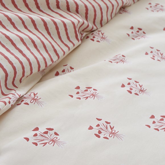 Photo 3 of Emily Bond Hand Gathered Posy 100 Cotton Duvet Cover & Pillowcase Set
