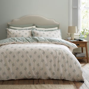 Emily Bond Dapplewood Trees 100 Cotton Duvet Cover & Pillowcase Set