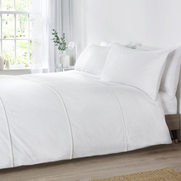 Catherine Lansfield Pom Pom 100% Brushed Cotton Duvet Cover & Pillowcase Set