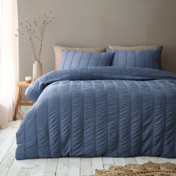 Pineapple Elephant Waffle Seersucker Duvet Cover & Pillowcase Set