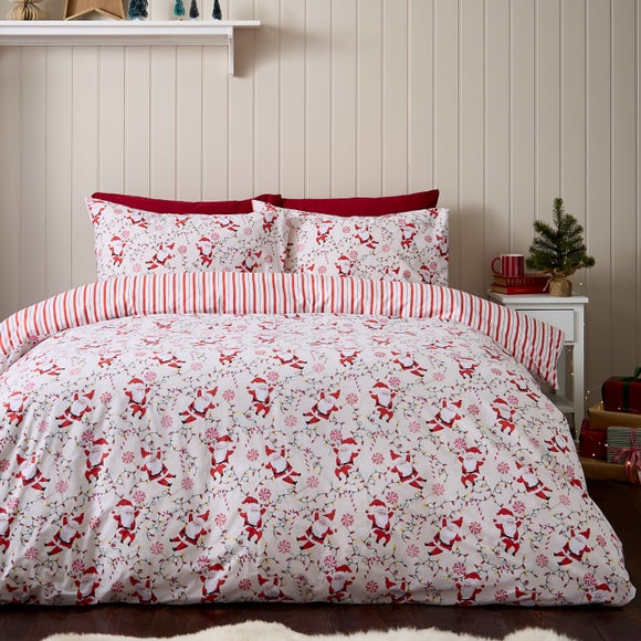 Catherine Lansfield Santas Duvet Cover & Pillowcase Set