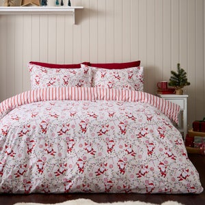 Catherine Lansfield Santas Duvet Cover & Pillowcase Set
