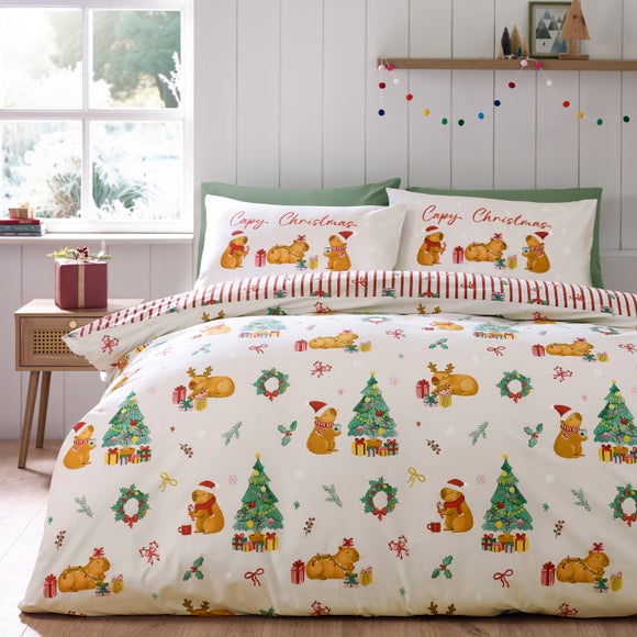 Catherine Lansfield Capy Christmas Duvet Cover & Pillowcase Set