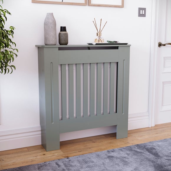 View Return - Vida Designs Chelsea Radiator Cover- Olive Grey