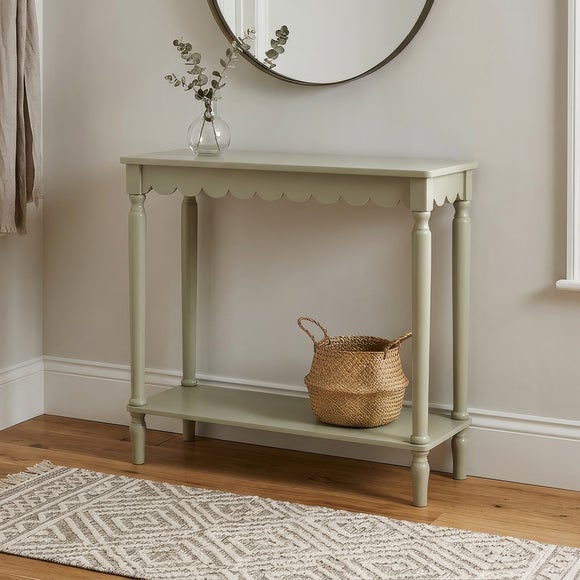 Scallop Small Console Table