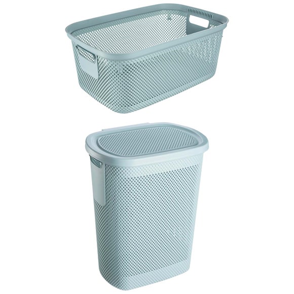 View Keeeper 30l Laundry Basket And 58l Laundry Hamper Set View Keeeper 30l Laundry Basket And 58l Laundry Hamper Set