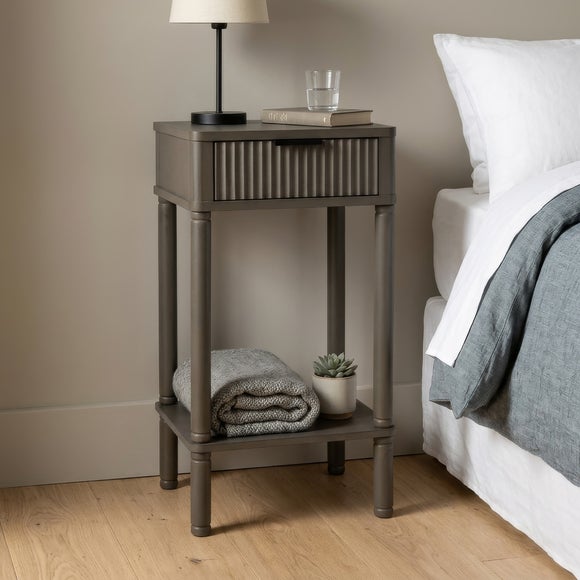 Molly 1 Drawer Ribbed Side Table