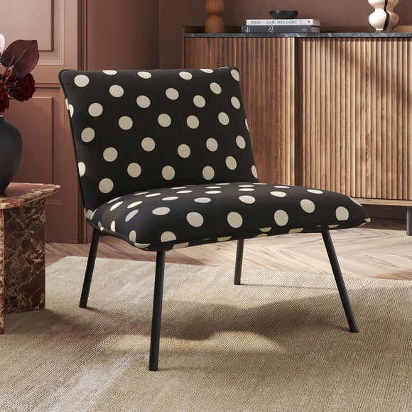 Sarnia Polka Dot Print Occasional Chair