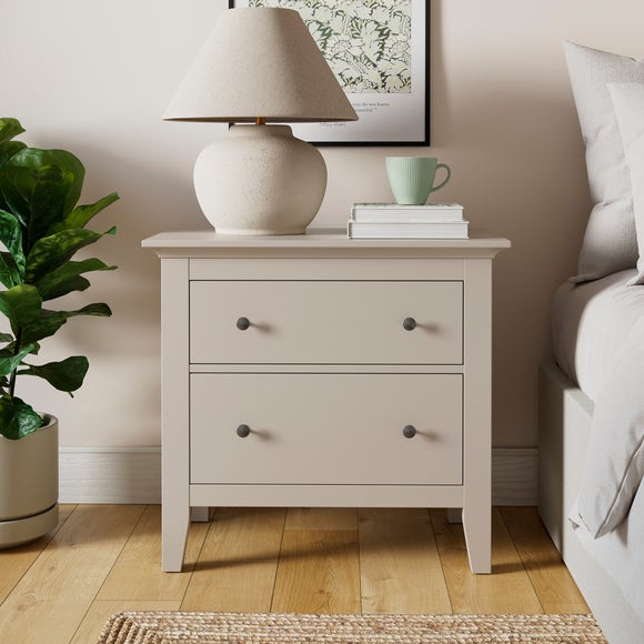 View Lynton 2 Drawer Wide Bedside Table View Lynton 2 Drawer Wide Bedside Table