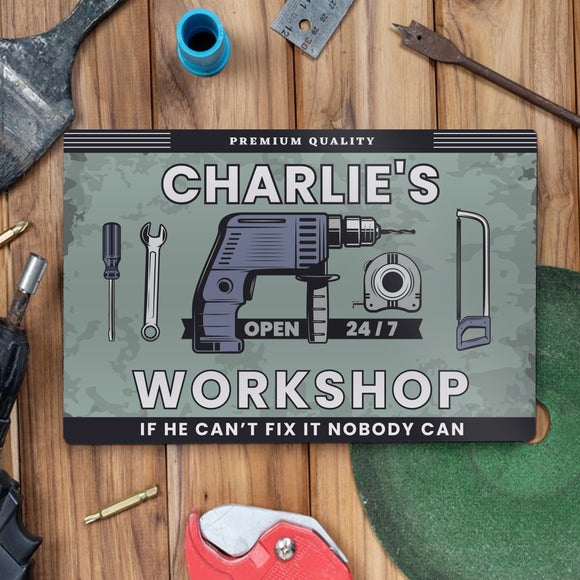 View Personalised Workshop Metal Sign View Personalised Workshop Metal Sign