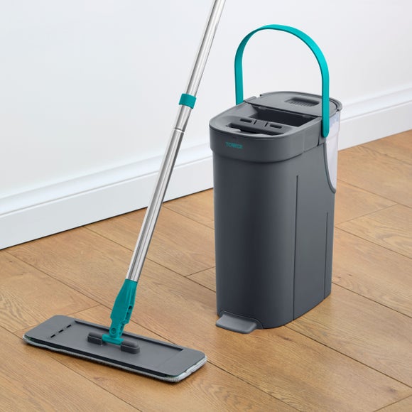 Tower Flat Mop and Bucket