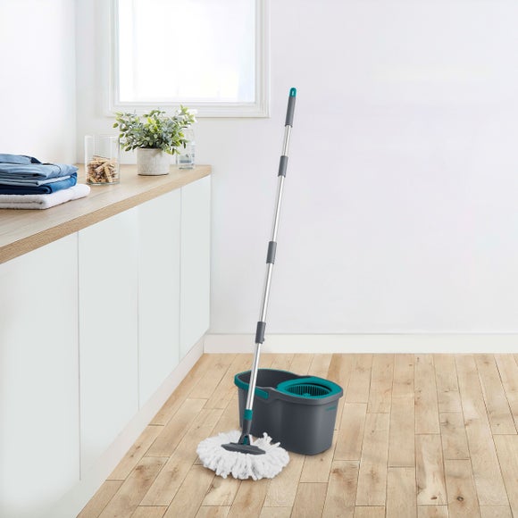 Tower Compact Spin Mop and Bucket