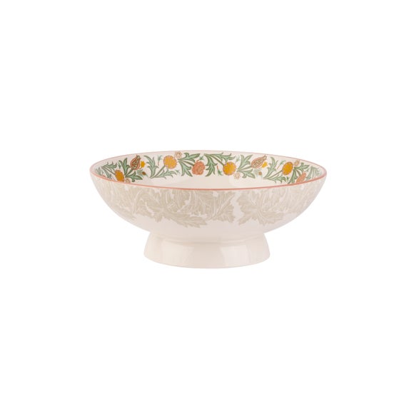 William Morris At Home Kitchen Garden Medium Footed Serving Bowl