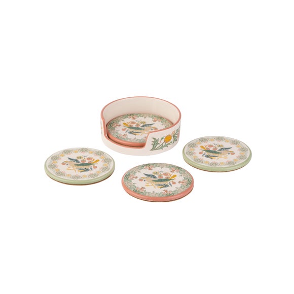 William Morris At Home Kitchen Garden Set of 4 Coasters