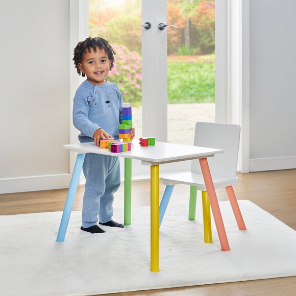 Liberty House Toys Kids Rainbow Table and Chair Set