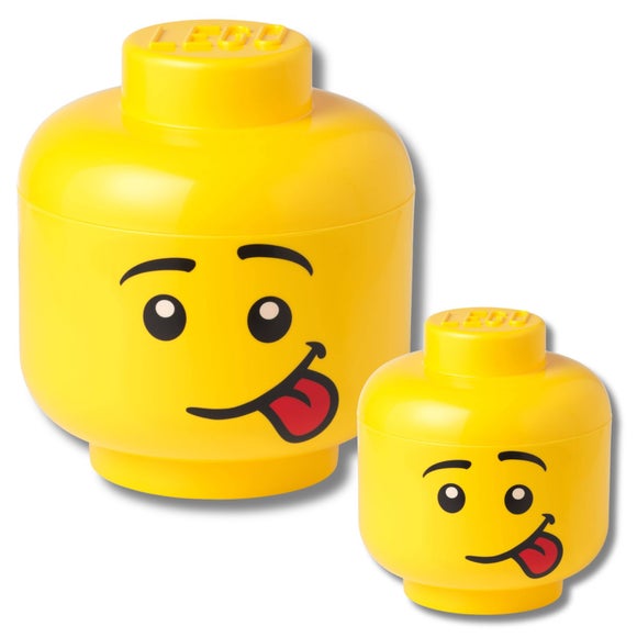 LEGO Set of 2 Silly Head Storage Boxes