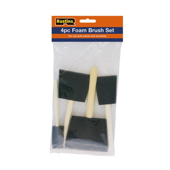 Rustins Foam Brush Set