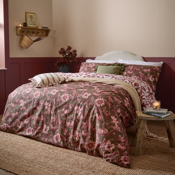 Wylder Nature Autumn Garden Polycotton Duvet Cover & Pillowcase Set