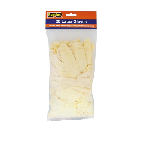 Rustins Pack of 20 Latex Gloves