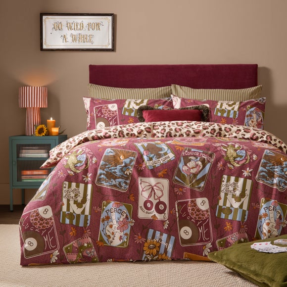 Furn. Wildcard Polycotton Duvet Cover & Pillowcase Set