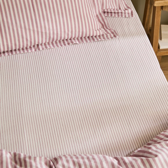Hebden Narrow Stripe 100% Cotton Fitted Sheet