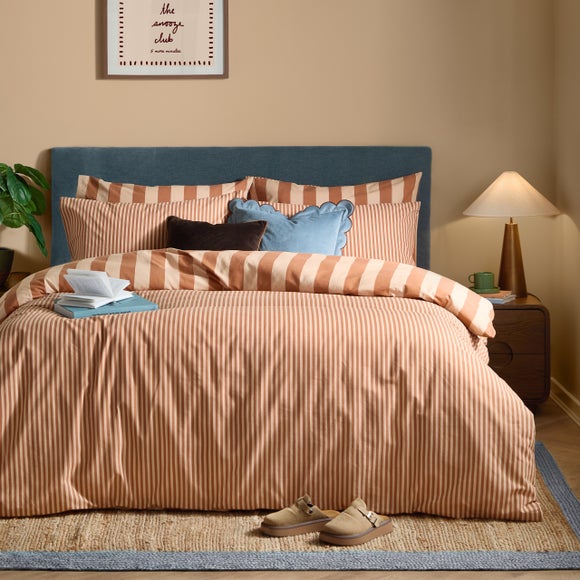 Furn. The Ultimate Stripe Polycotton Duvet Cover & Pillowcase Set
