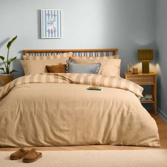 Furn. The Ultimate Stripe Polycotton Duvet Cover & Pillowcase Set