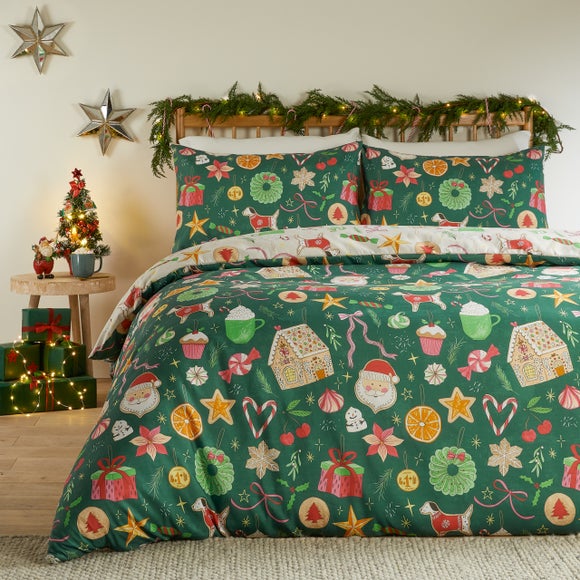 View Duvet Day Festive Treat Duvet Cover And Pillowcase Set View Duvet Day Festive Treat Duvet Cover And Pillowcase Set