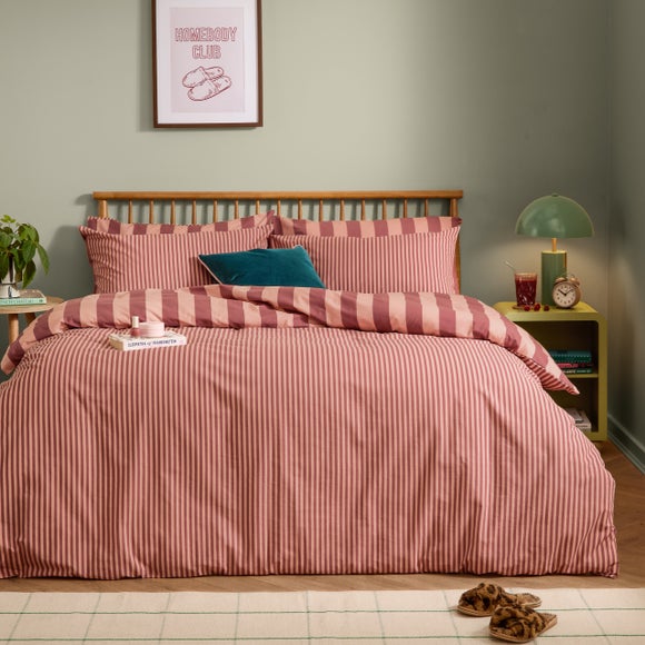 Furn. The Ultimate Stripe Polycotton Duvet Cover & Pillowcase Set