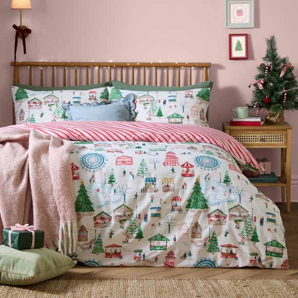 Furn. Winter Wonderland Polycotton Duvet Cover & Pillowcase Set