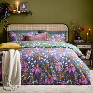 Furn. Ghoul Gardens Polycotton Duvet Cover & Pillowcase Set