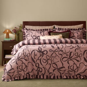 Furn. La Vie En Bows Polycotton Duvet Cover & Pillowcase Set