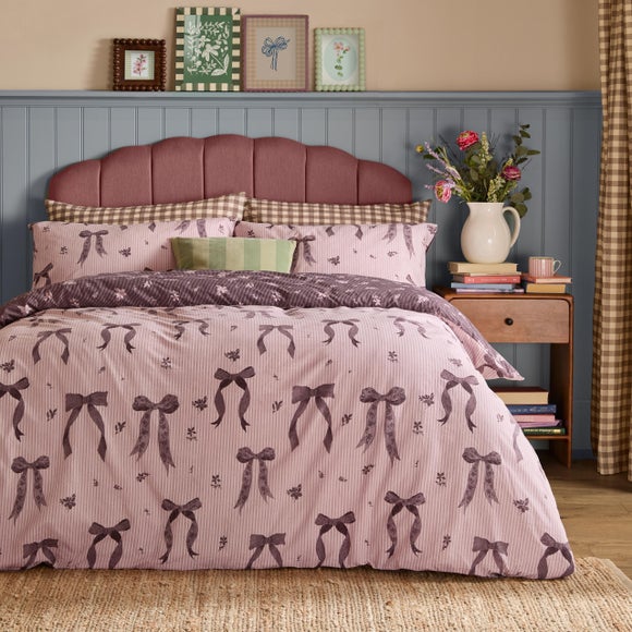 Photo 1 of Furn. Belle Stripe Polycotton Duvet Cover & Pillowcase Set