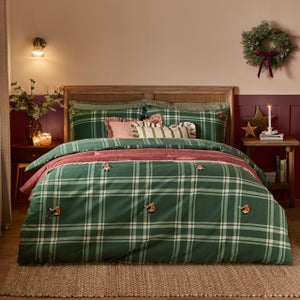 Furn. Ramble Robin Tufted 100 Brushed Cotton Duvet Cover & Pillowcase Set