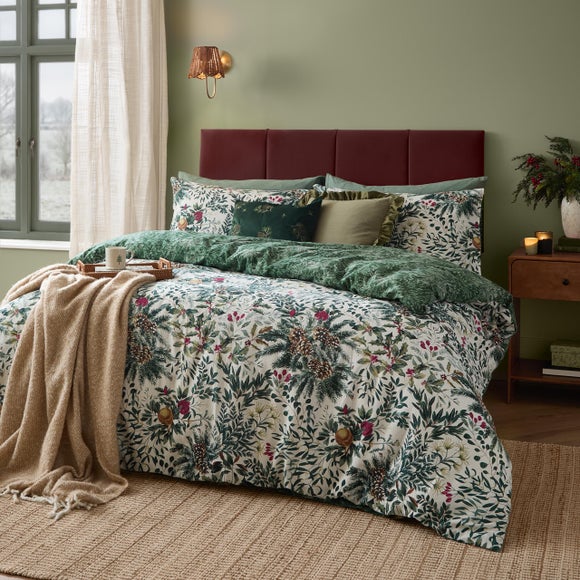 Wylder Winter Foliage 100 Brushed Cotton Duvet Cover & Pillowcase Set