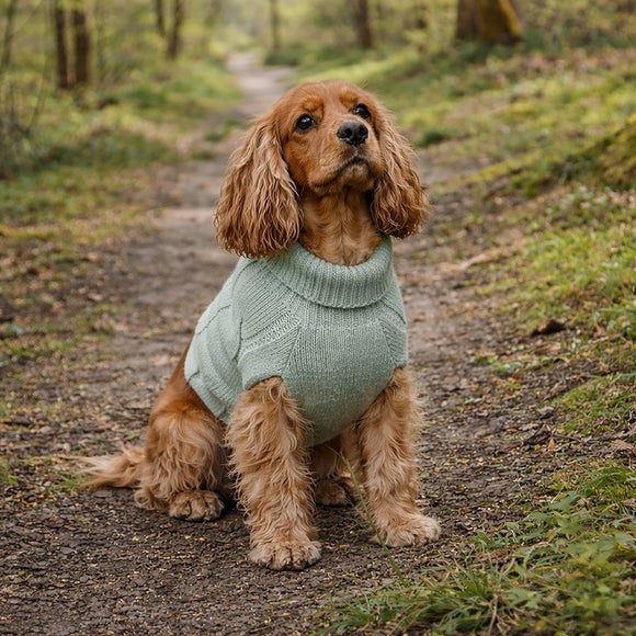 Banbury and Co Cable Knit Dog Jumper