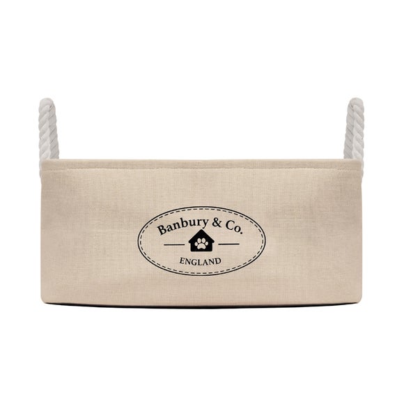Banbury and Co Canvas Pet Storage Basket
