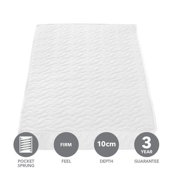 Return - Tutti Bambini Pocket Sprung Cot Mattress