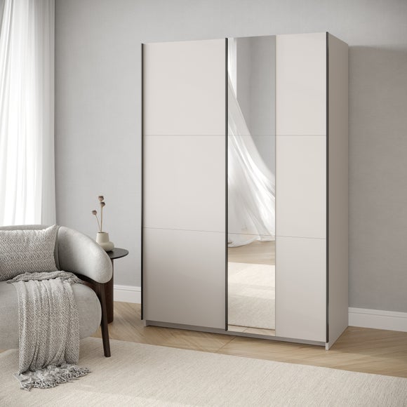 Ivan 120cm Sliding Wardrobe with 1 Mirror