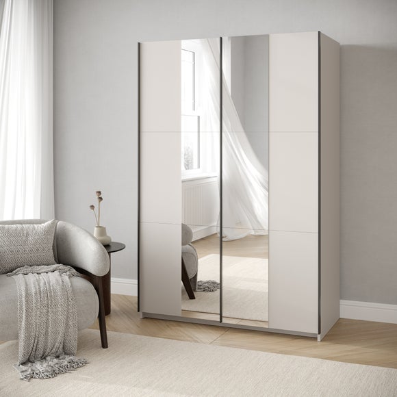 Ivan 181cm Sliding Wardrobe with 2 Mirrors