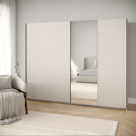 Ivan 228cm Sliding Wardrobe with 1 Mirror
