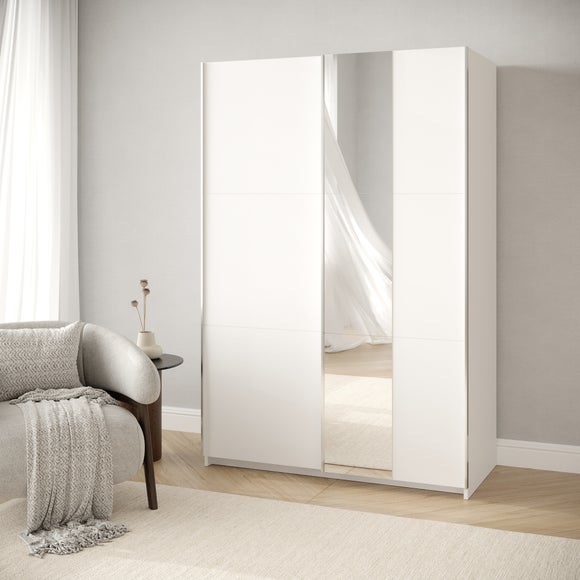 Jax 120cm Sliding Wardrobe with 1 Mirror