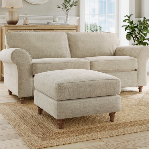 Flori Basket Weave Footstool